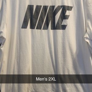 Nike White Long Sleeve Tee Iconic Design